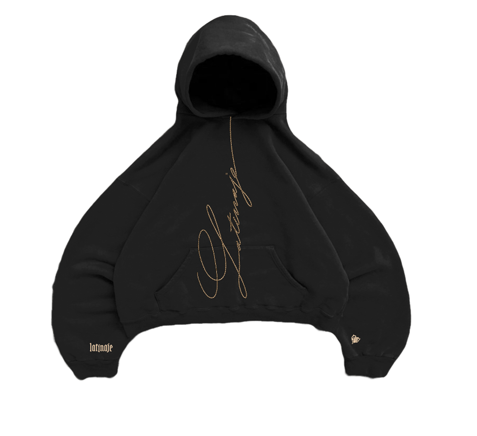LATINAJE HOODIE BAGGY BLACK