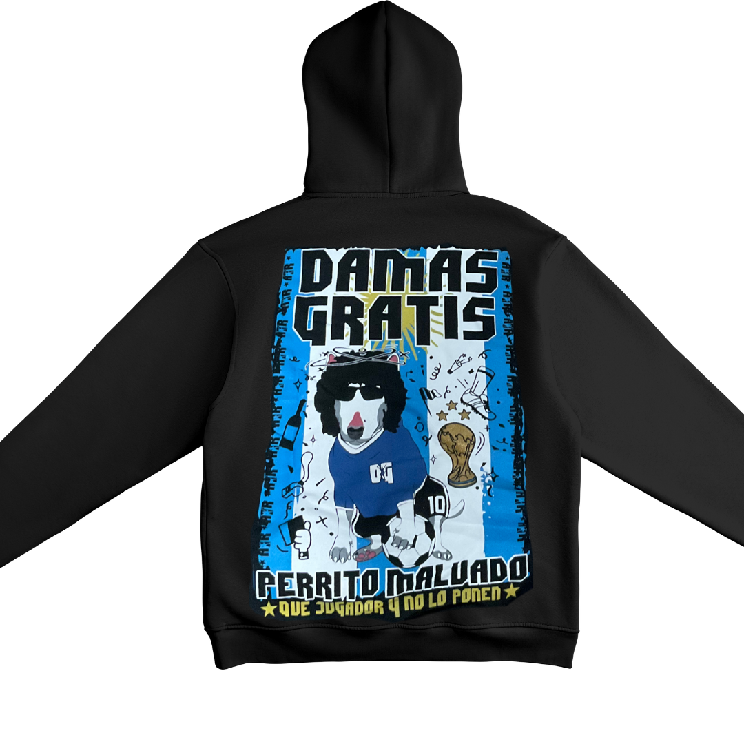 DAMAS GRATIS HOODIE PERRITO MALVADO ARGENTINA